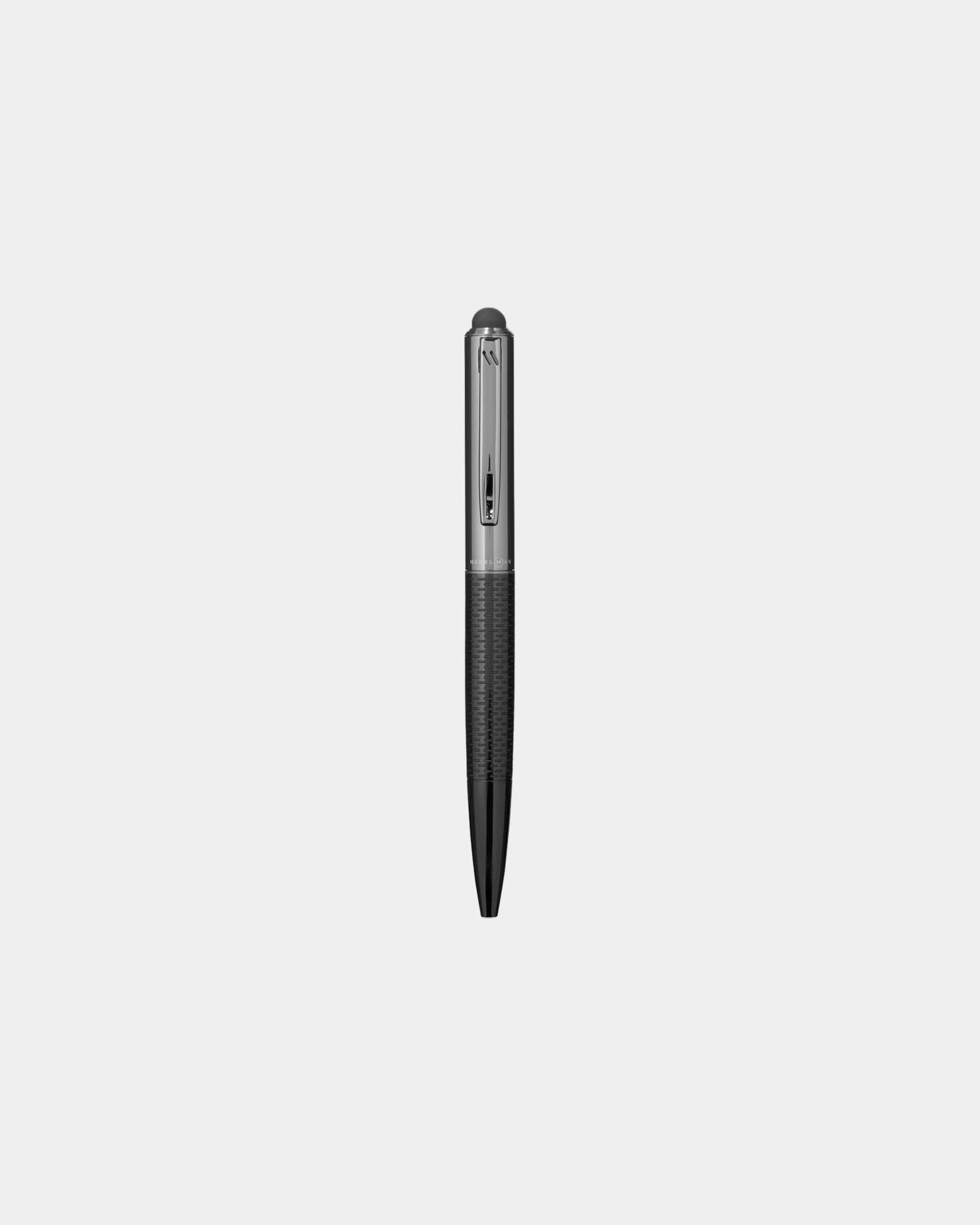 Penna a sfera stylus metallo nero da personalizzare - 1