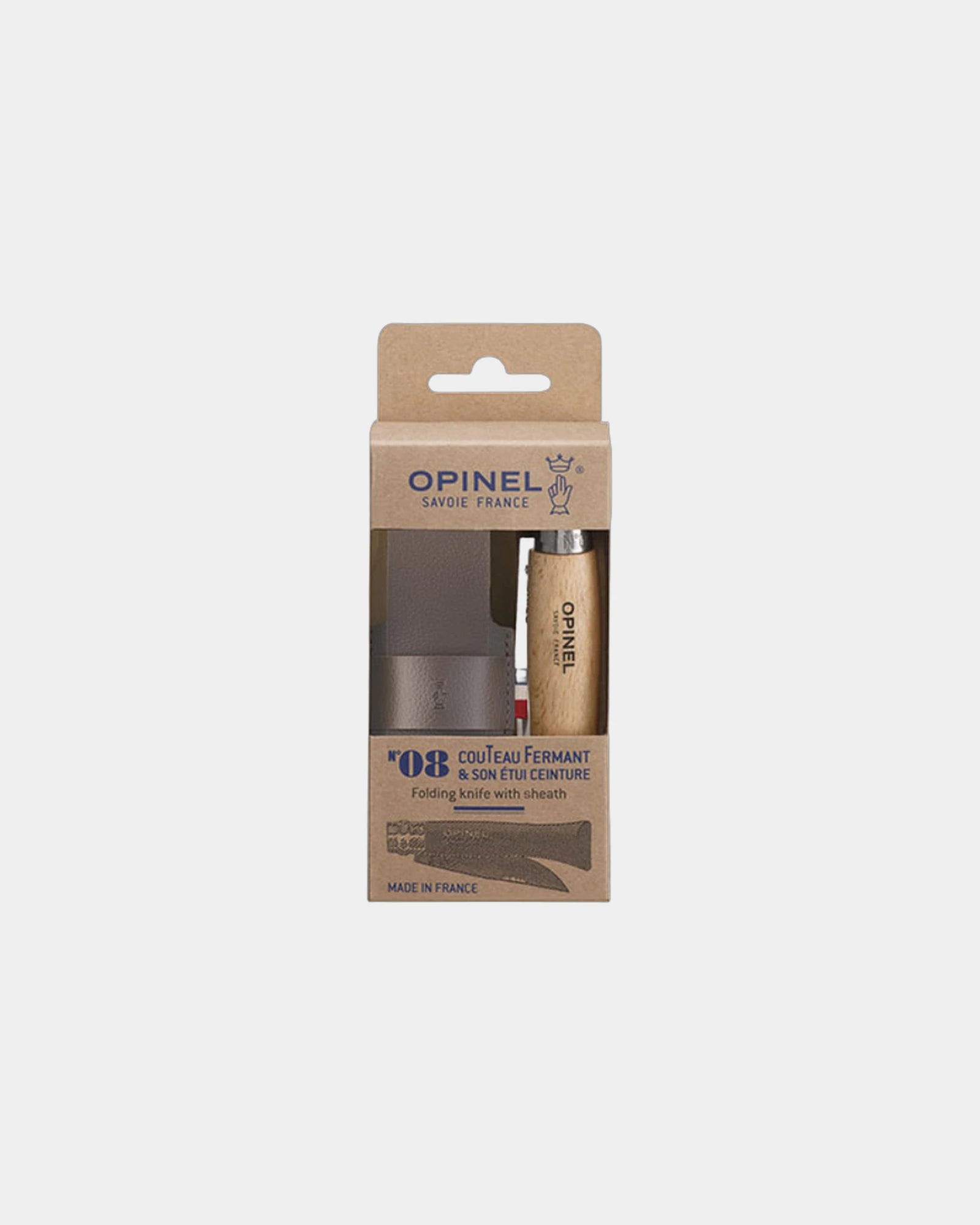 Coltello con fodero da cintura Opinel N°08 da personalizzare - Beige