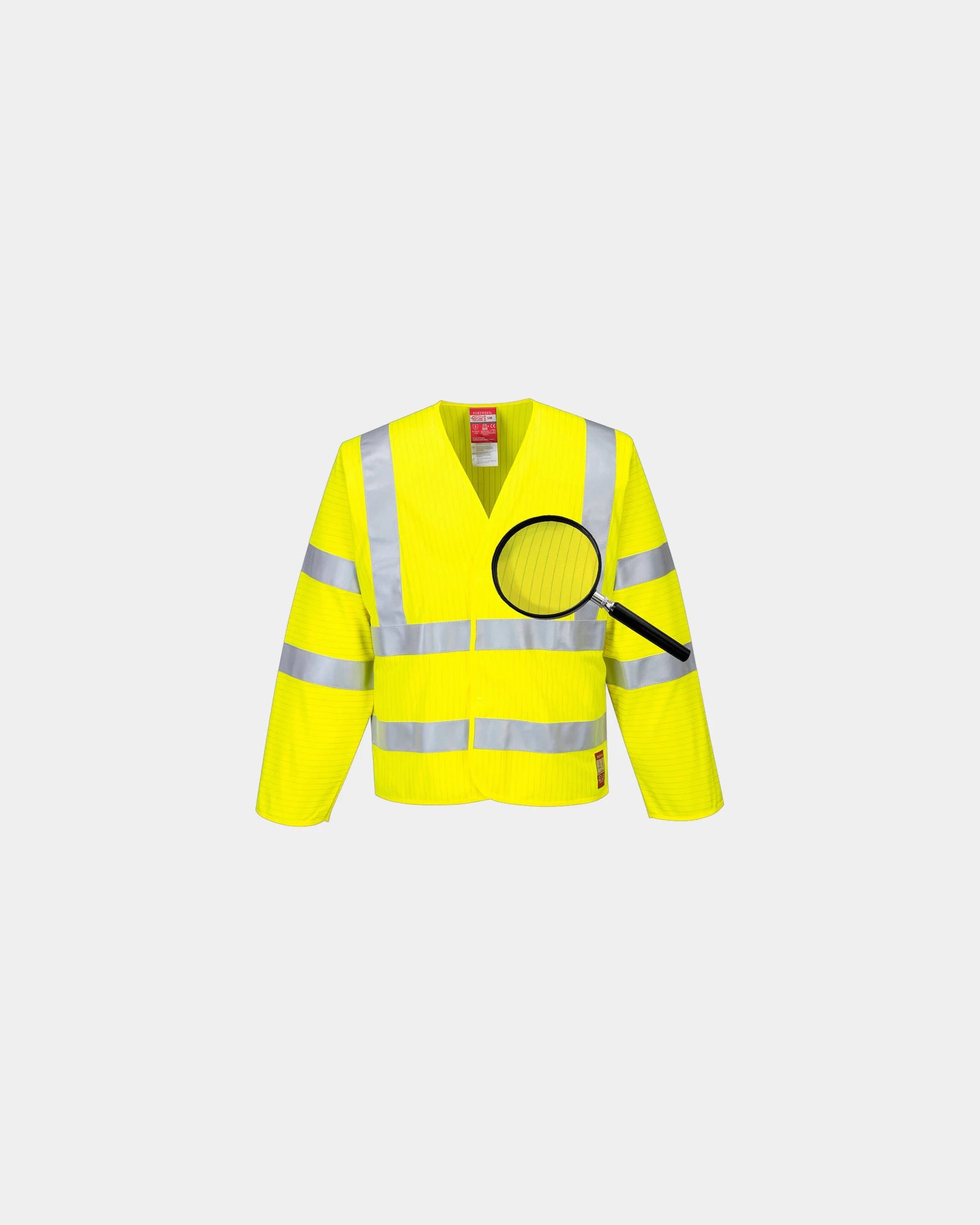 Giacca antistatica alta visibilità da personalizzare - Giallo