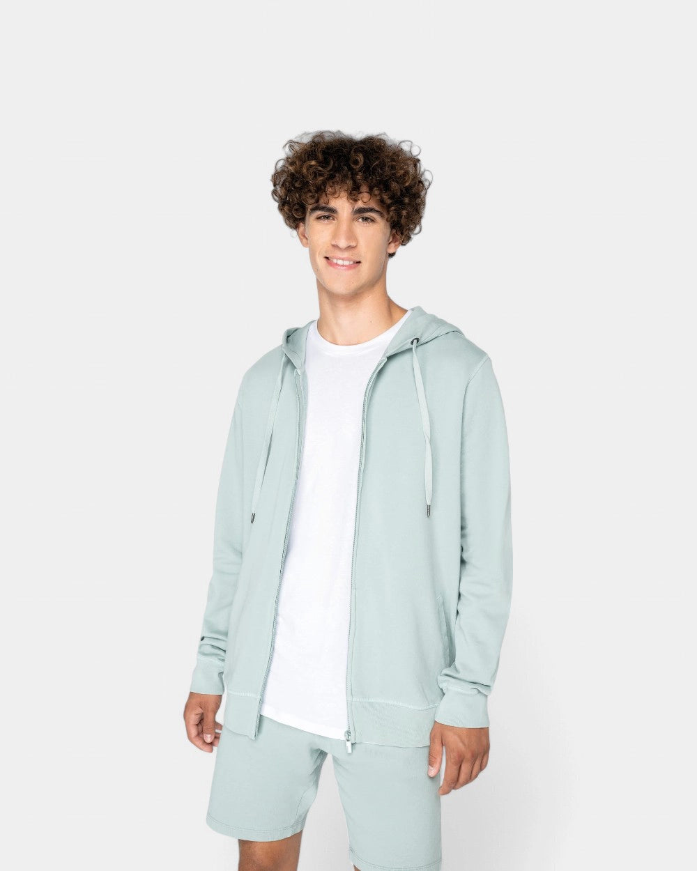 Felpa con zip e cappuccio Made in Europe da personalizzare - 1