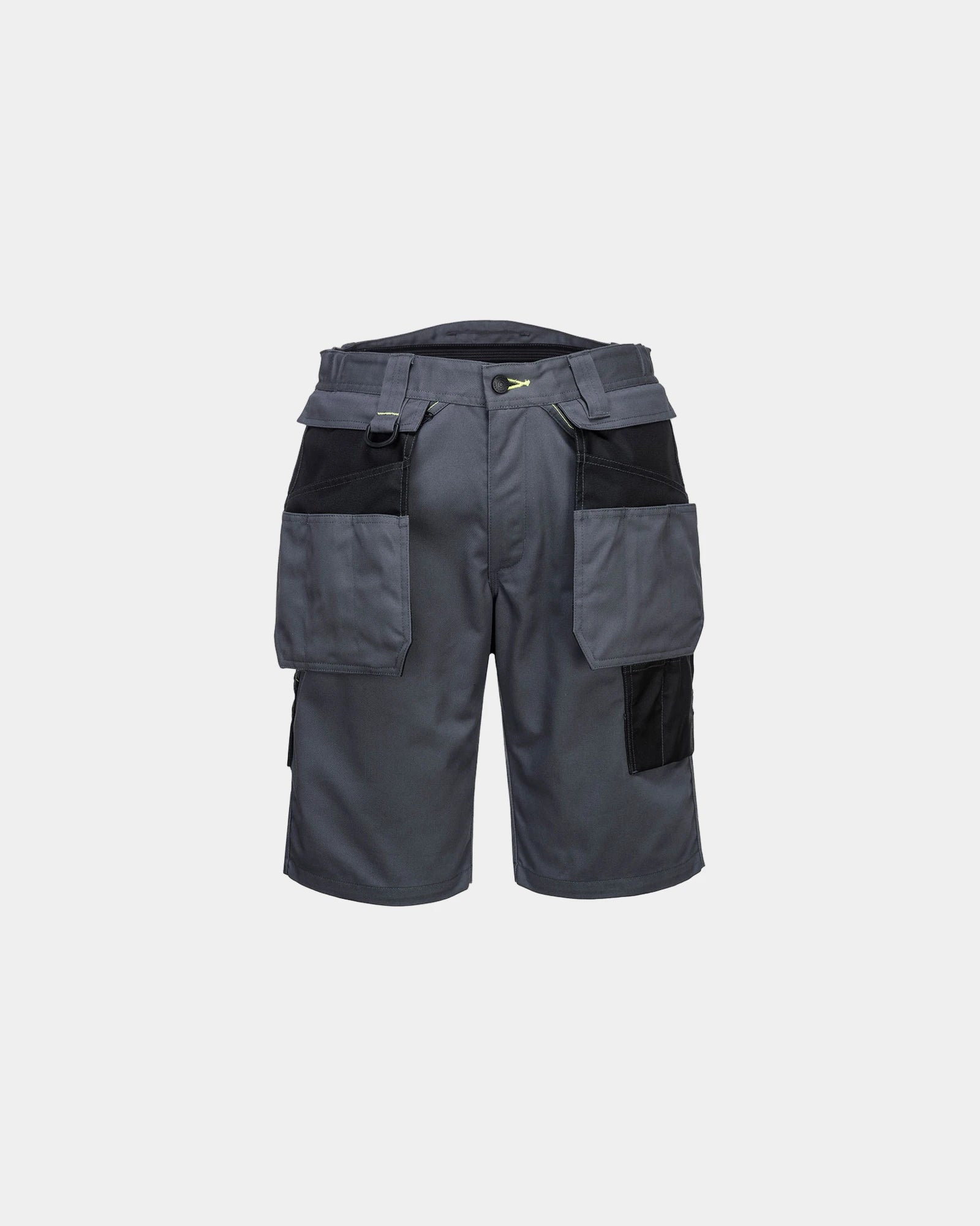 Bermuda da lavoro PW3 poliestere-cotone da personalizzare - Grigio