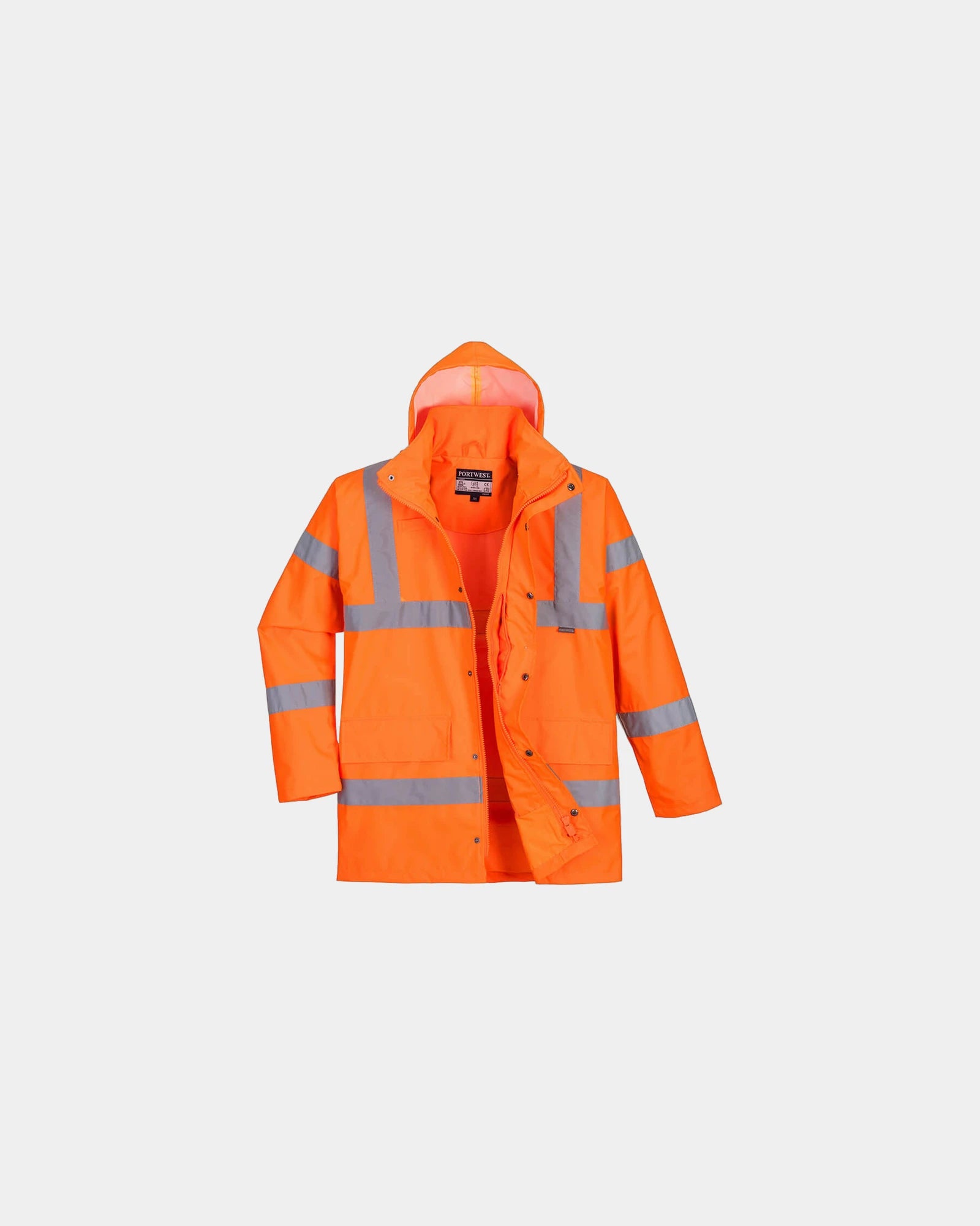Parka alta visibilità impermeabile da personalizzare - Arancione