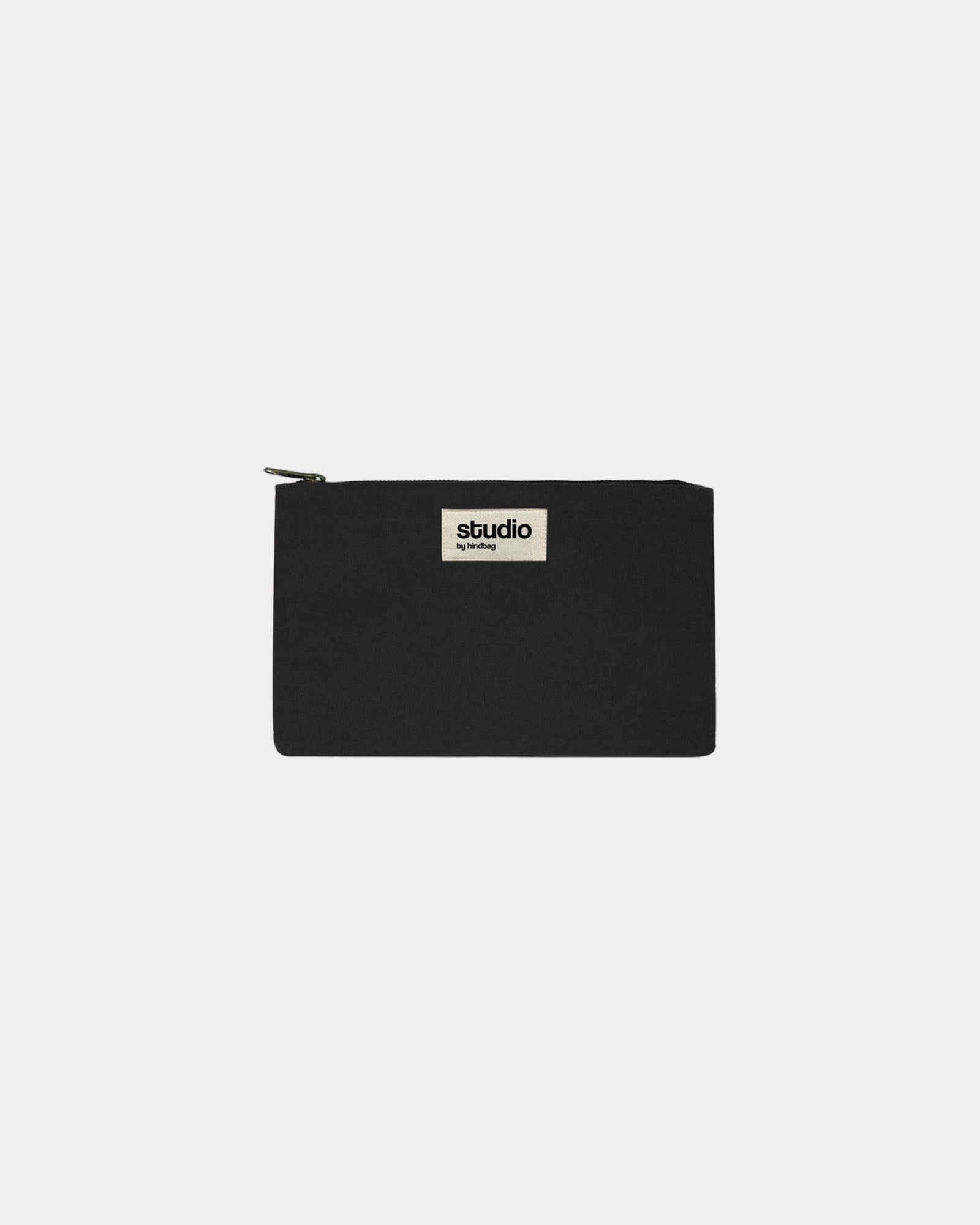 Pochette in cotone bio GOTS Hindbag Colette S da personalizzare - Black