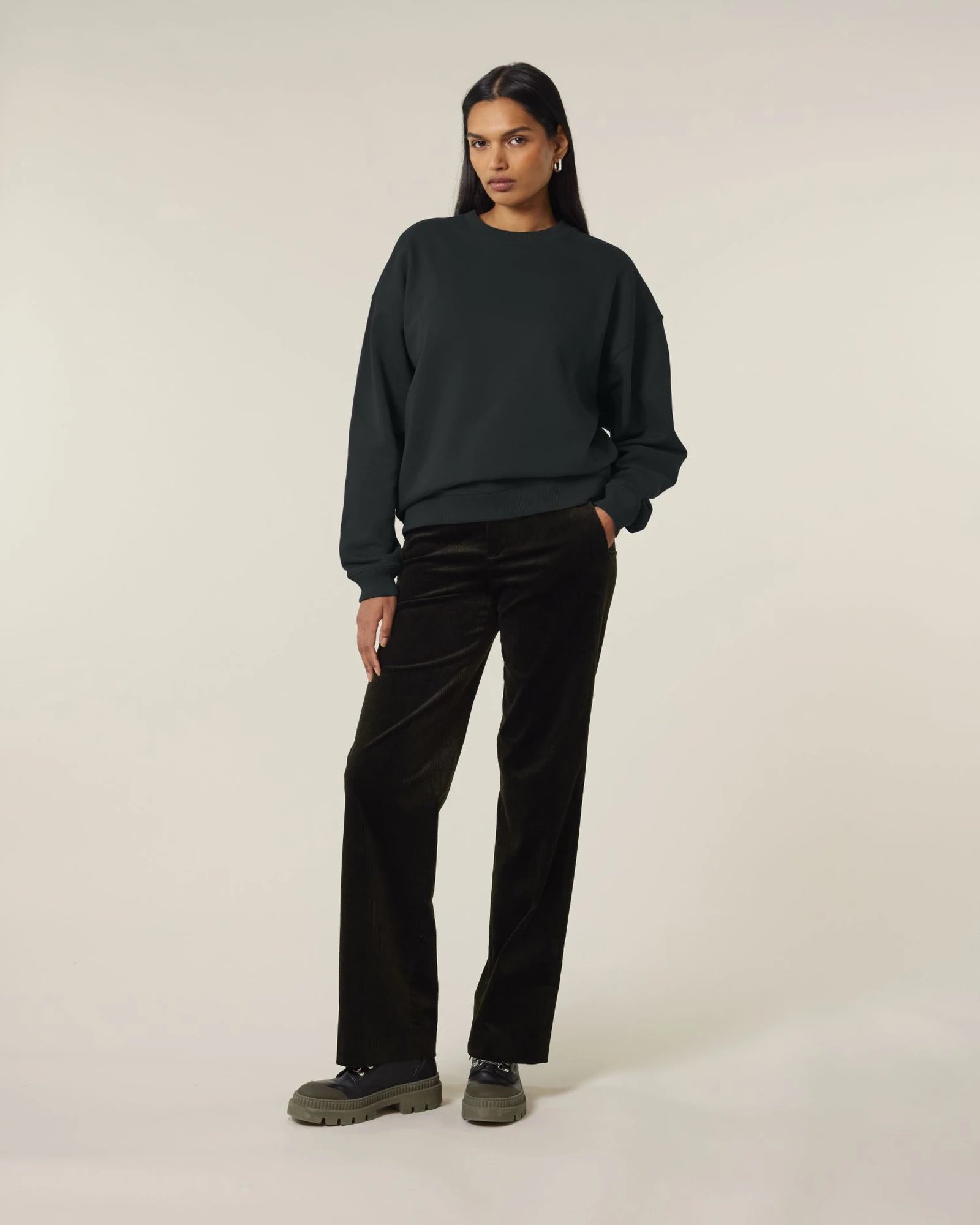 Felpa cotone bio Stanley/Stella Radder 2.0 da personalizzare - Nero