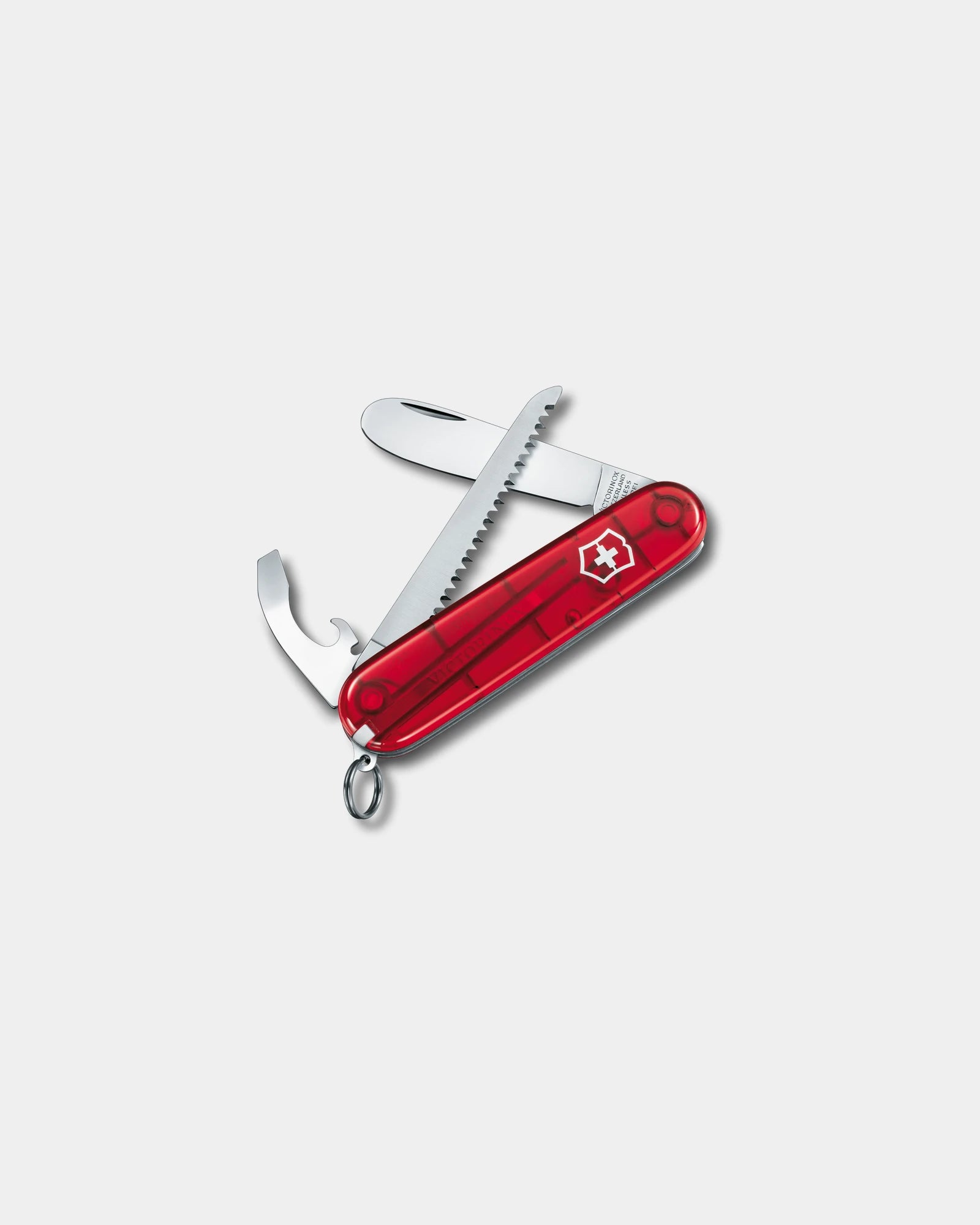 Coltellino Victorinox My First per bambini da personalizzare - Rosso Trasparente