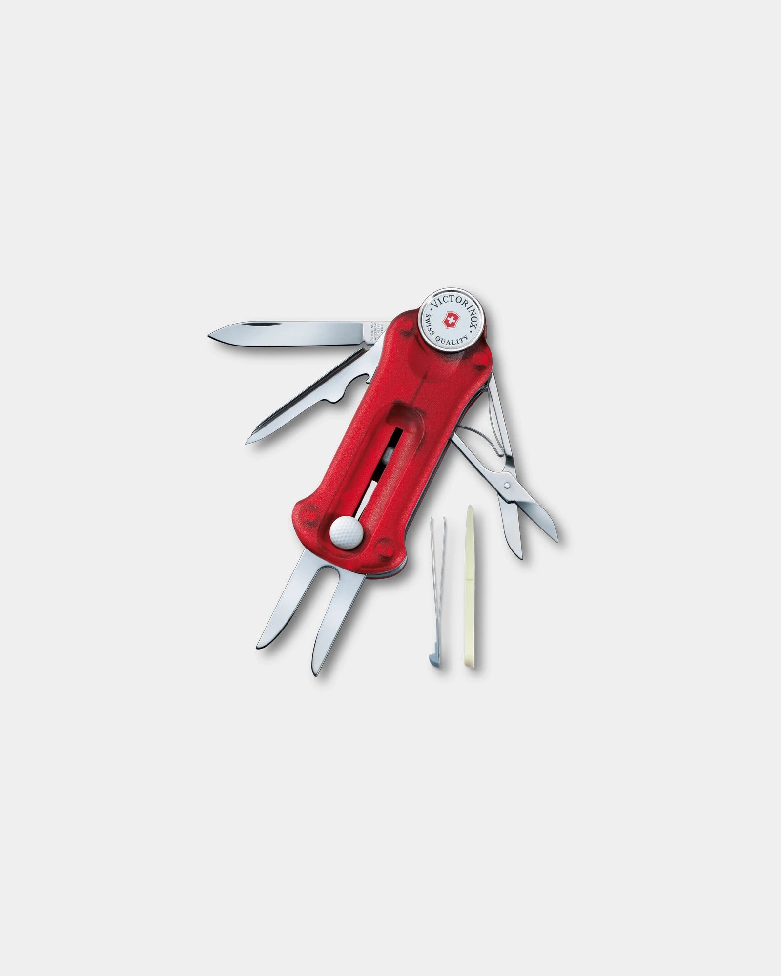 Multiattrezzo da golf Victorinox Golf Tool da personalizzare - Rosso Trasparente