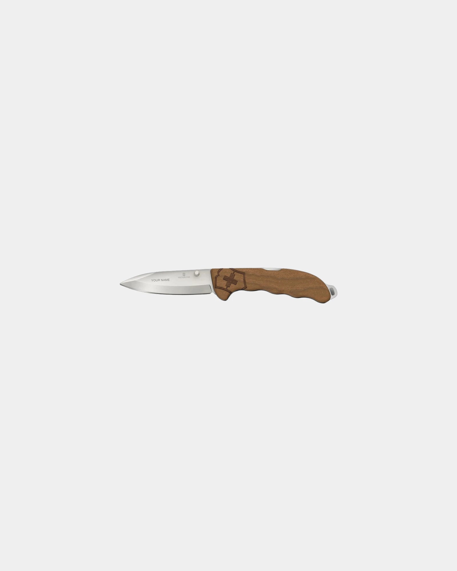 Coltello pieghevole legno noce Evoke da personalizzare - 1