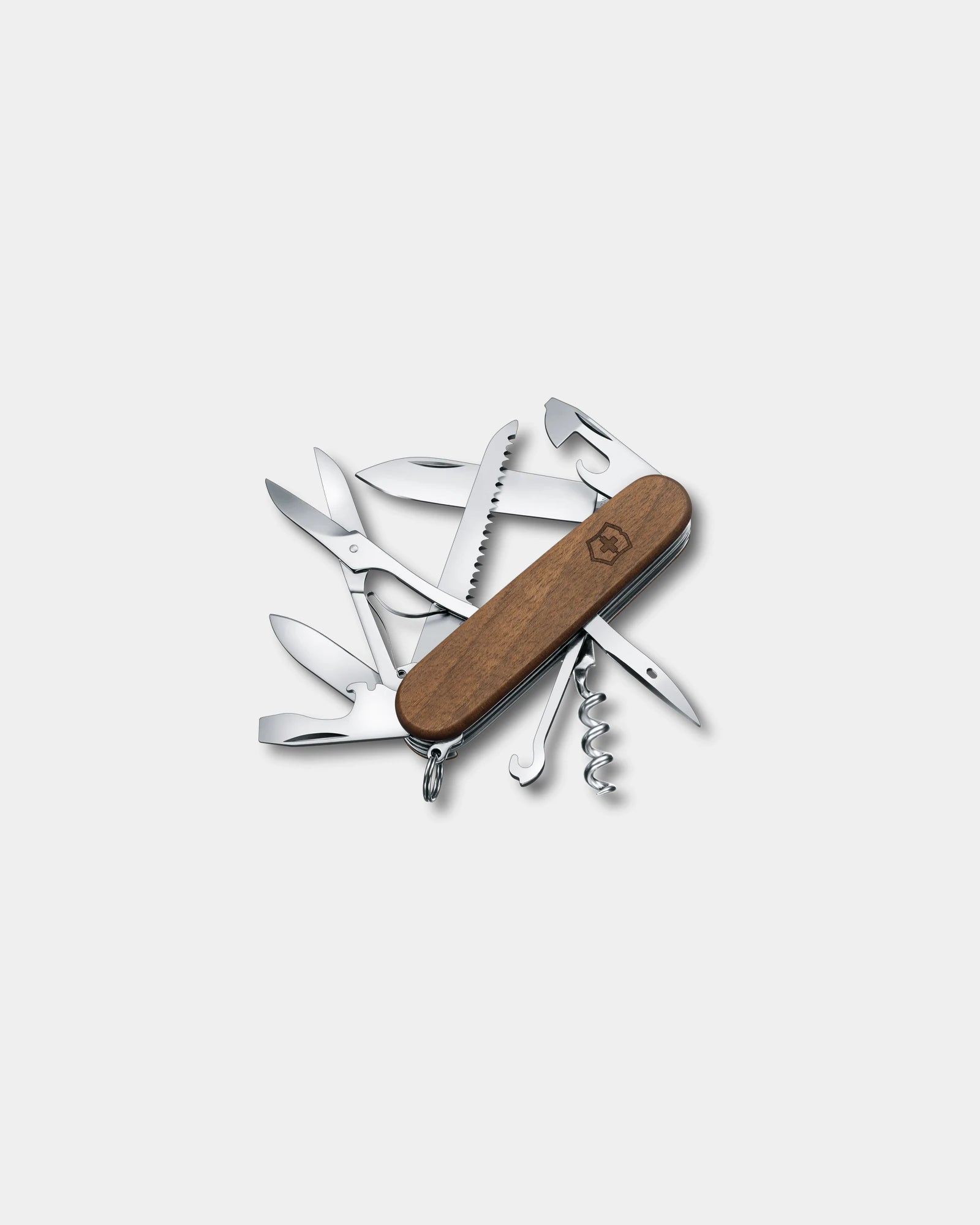 Coltellino svizzero legno Huntsman da personalizzare - Legno di noce