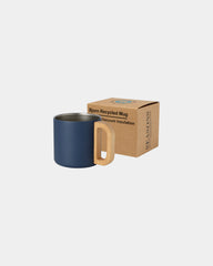 Tazza termica acciaio riciclato 360ml da personalizzare - Blu Scuro