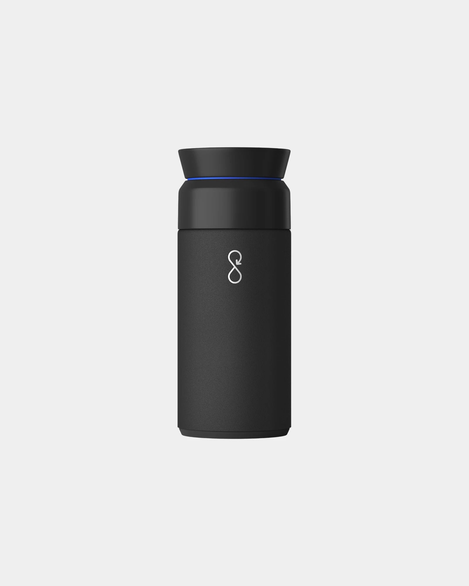 Borraccia termica riciclata 350ml da personalizzare - Nero Ossidiana