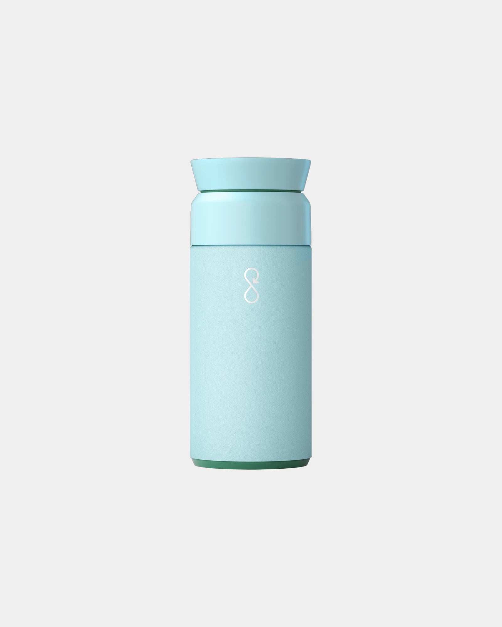 Borraccia termica riciclata 350ml da personalizzare - Blu cielo