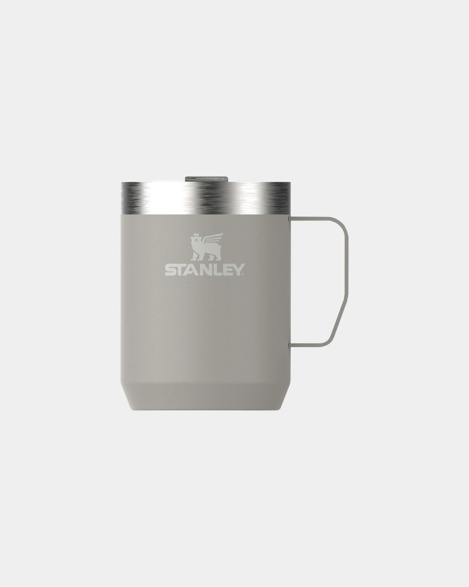Tazza da campeggio acciaio riciclato 236ml da personalizzare - Grigio