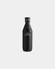 Borraccia acciaio riciclato 350ml All Day da personalizzare - Nero lucido