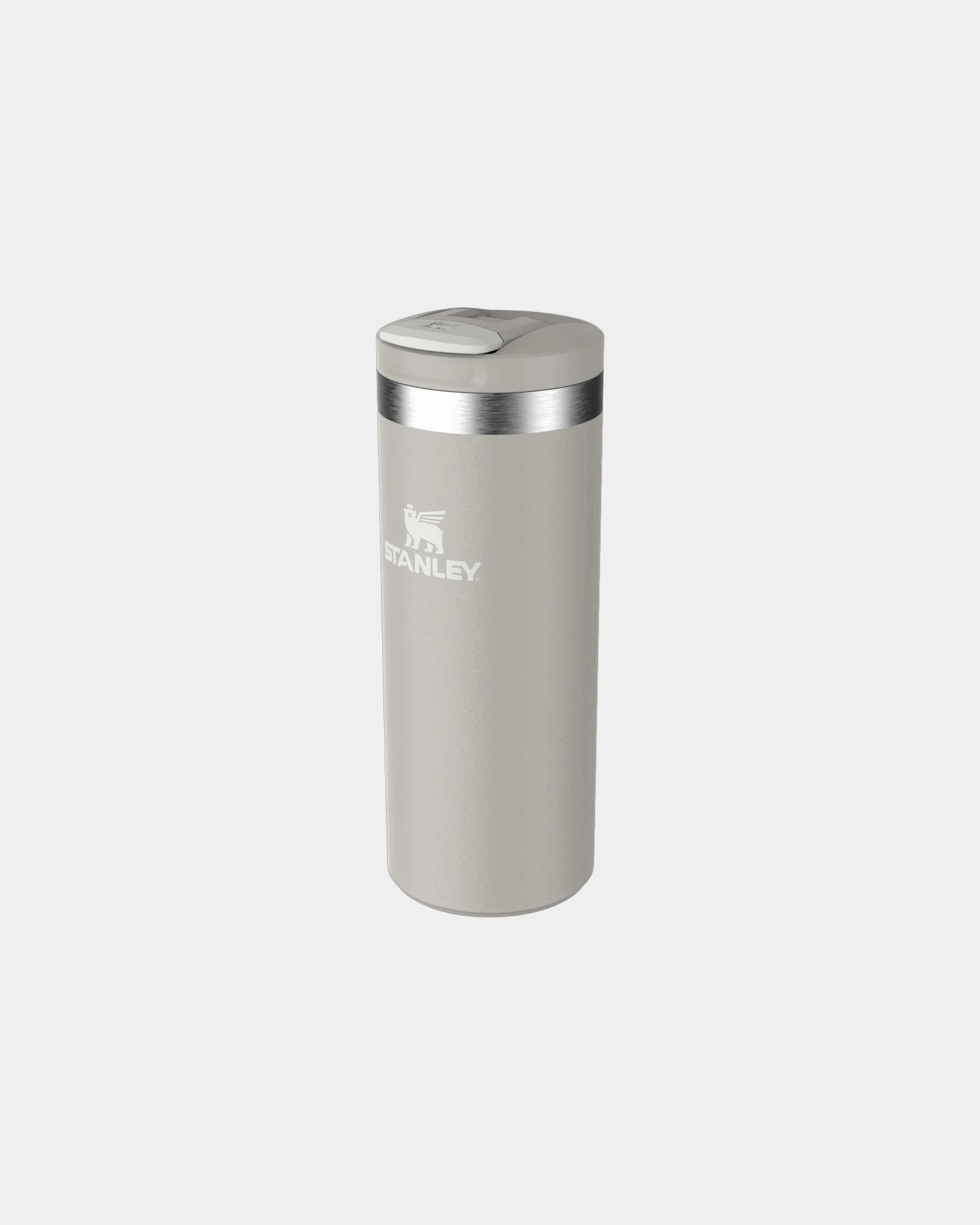 Tazza da viaggio acciaio riciclato 350ml da personalizzare - Grigio