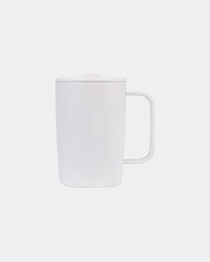 Mug acciaio riciclato isolato 450ml da personalizzare - Bianco