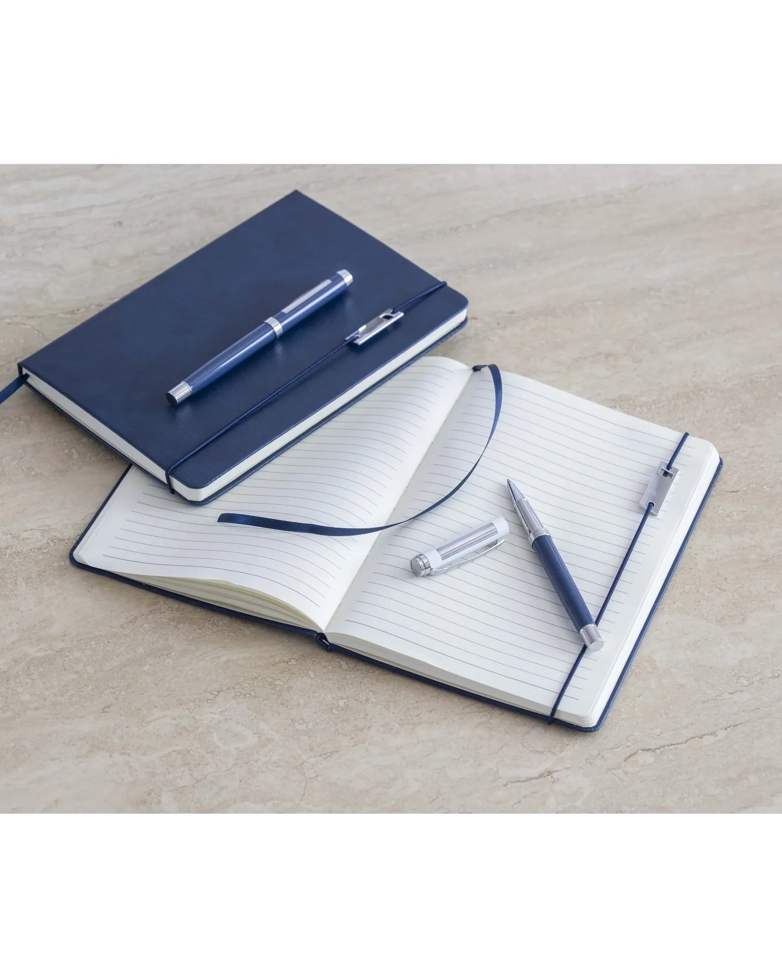 Set taccuino A5 e penna roller riciclato da personalizzare - 8