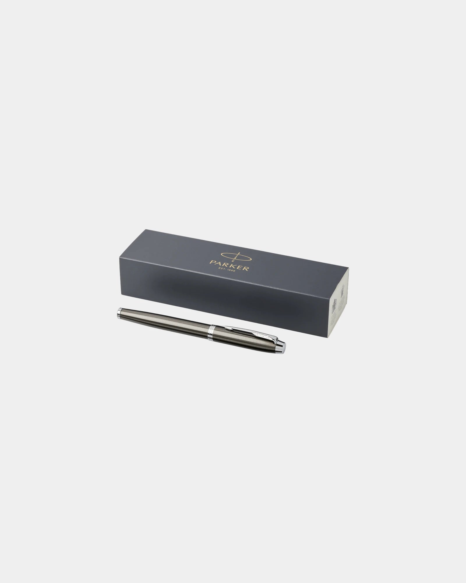Penna roller acciaio inox Parker IM da personalizzare - Marrone Espresso