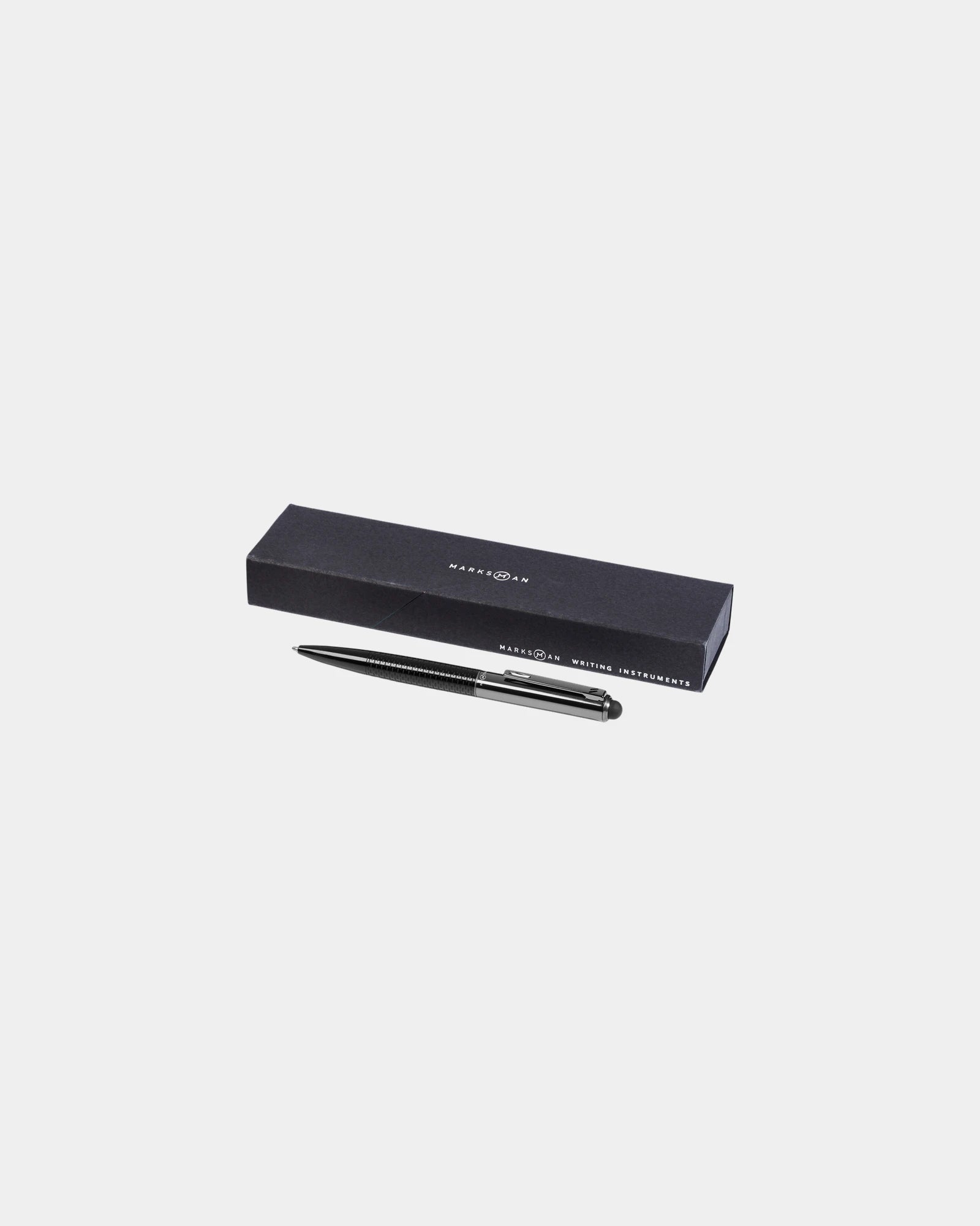 Penna a sfera stylus metallo nero da personalizzare - Nero