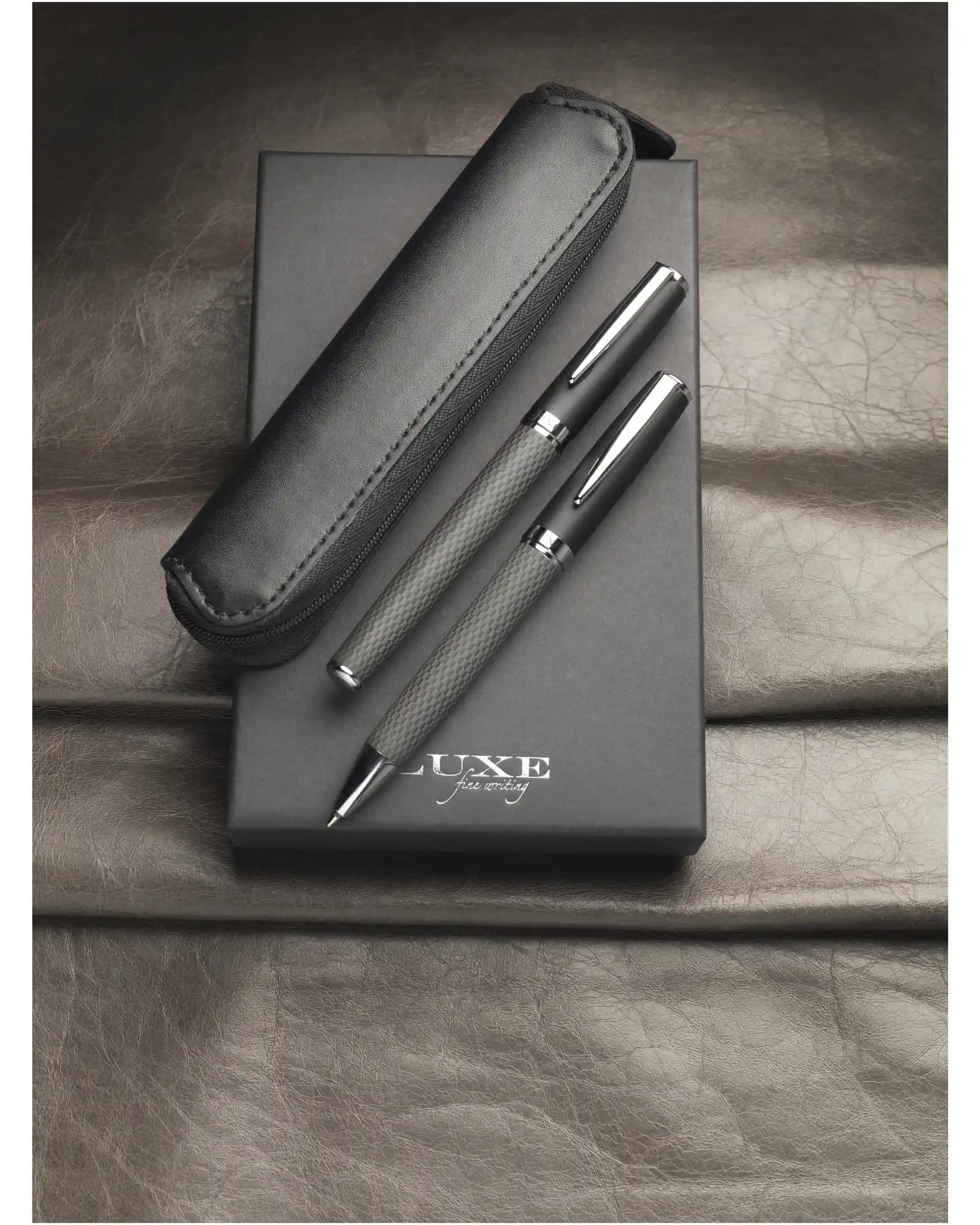 Set penna e roller effetto carbonio da personalizzare - 4