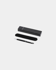 Penna a sfera stylus metallo con astuccio da personalizzare - Nero