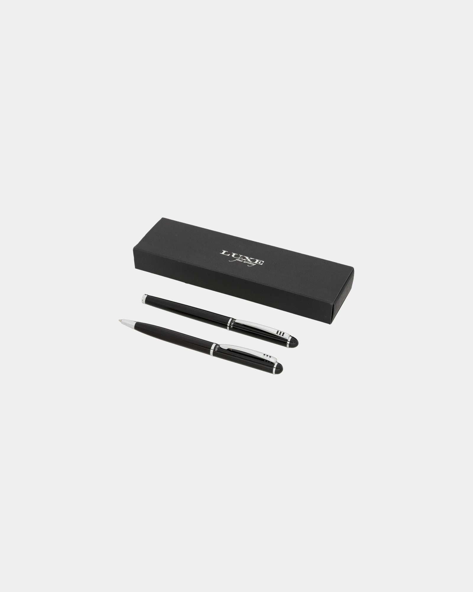 Set penna a sfera e roller metallo da personalizzare - Nero