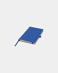 Taccuino A5 in similpelle con elastico da personalizzare - Blu