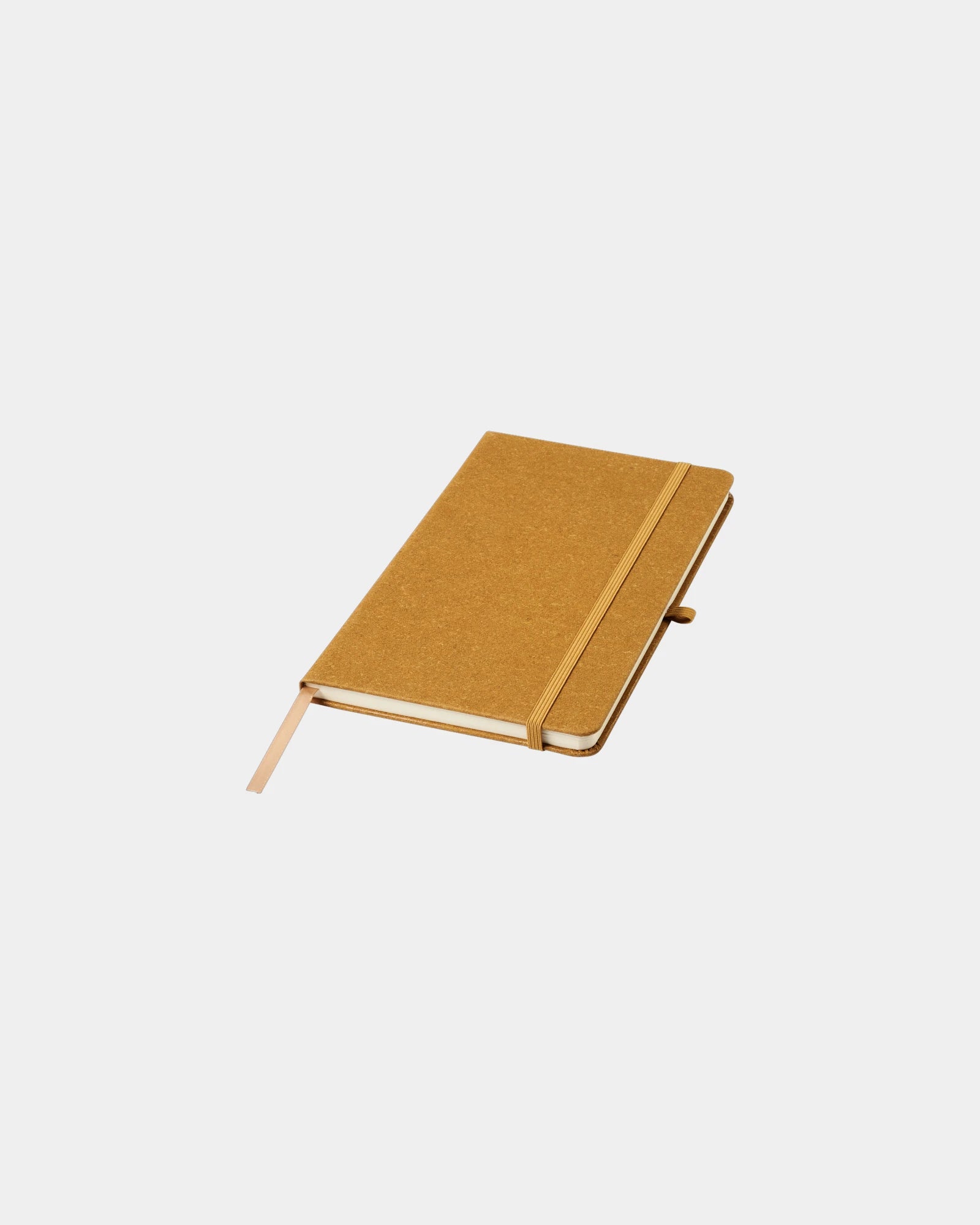 Taccuino A5 in cuoio con elastico da personalizzare - Marrone