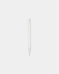 Penna a sfera in plastica di granoturco Terra da personalizzare - Bianco