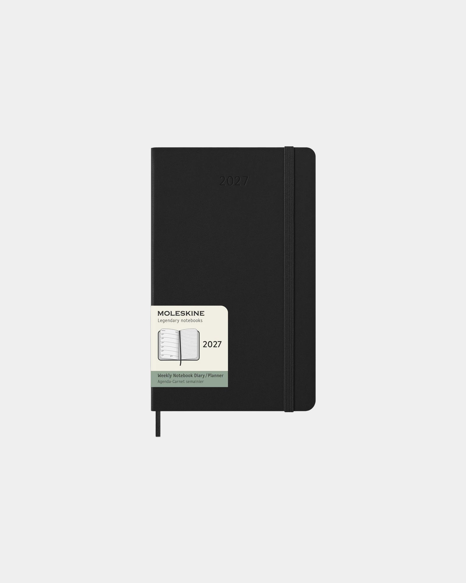 Agenda settimanale Moleskine 12 mesi da personalizzare - Nero