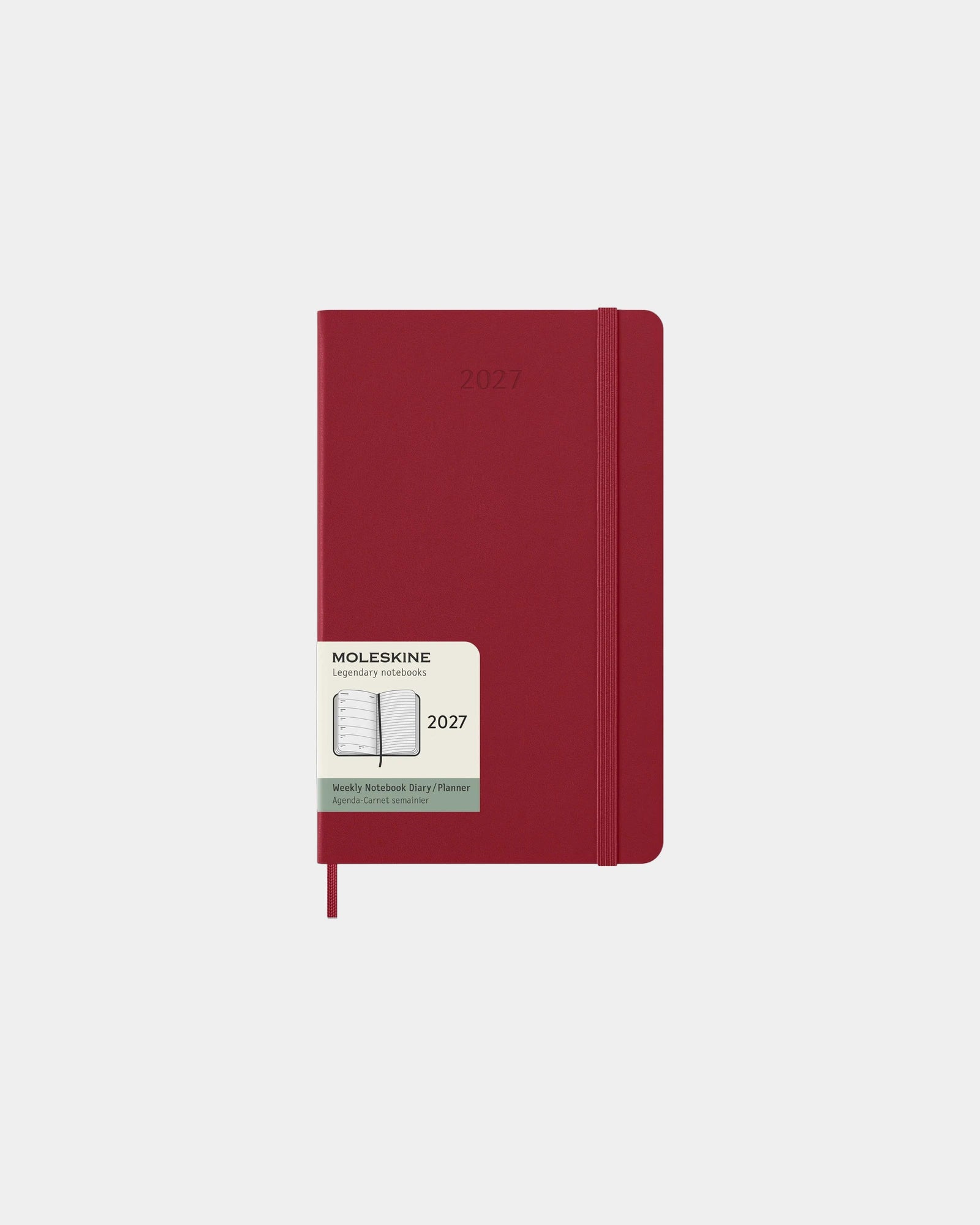 Agenda settimanale Moleskine 12 mesi da personalizzare - Rosso Scarlatto