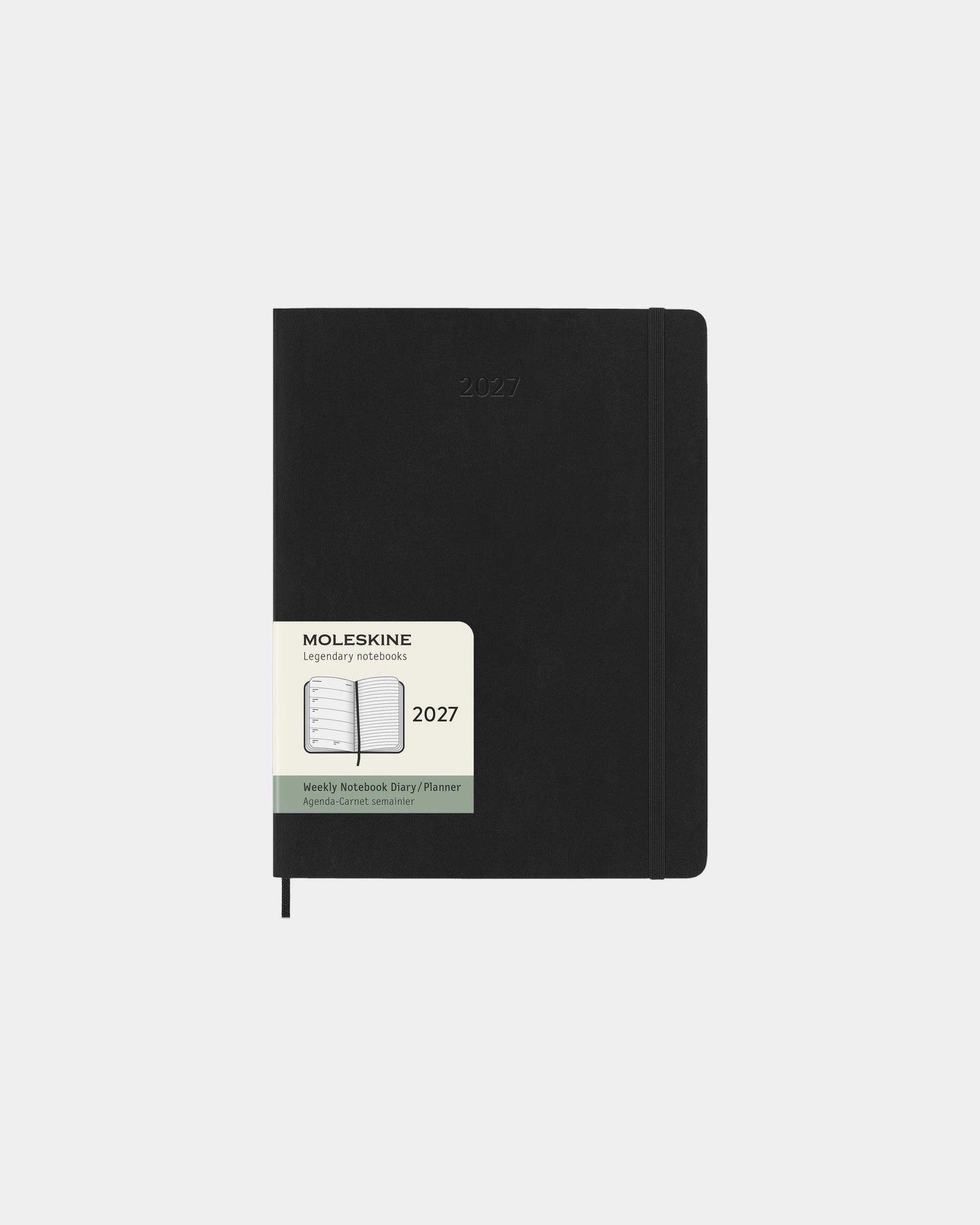 Agenda XL 12 mesi Moleskine da personalizzare - Nero