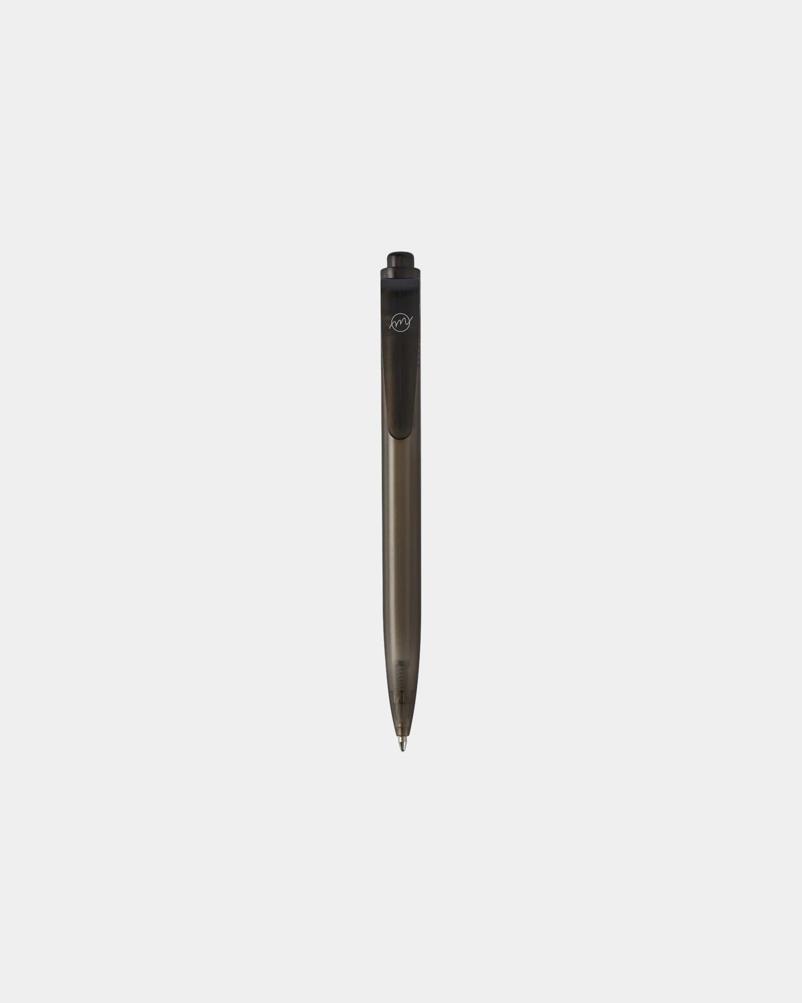 Penna a sfera plastica oceanica Thalaasa da personalizzare - Nero