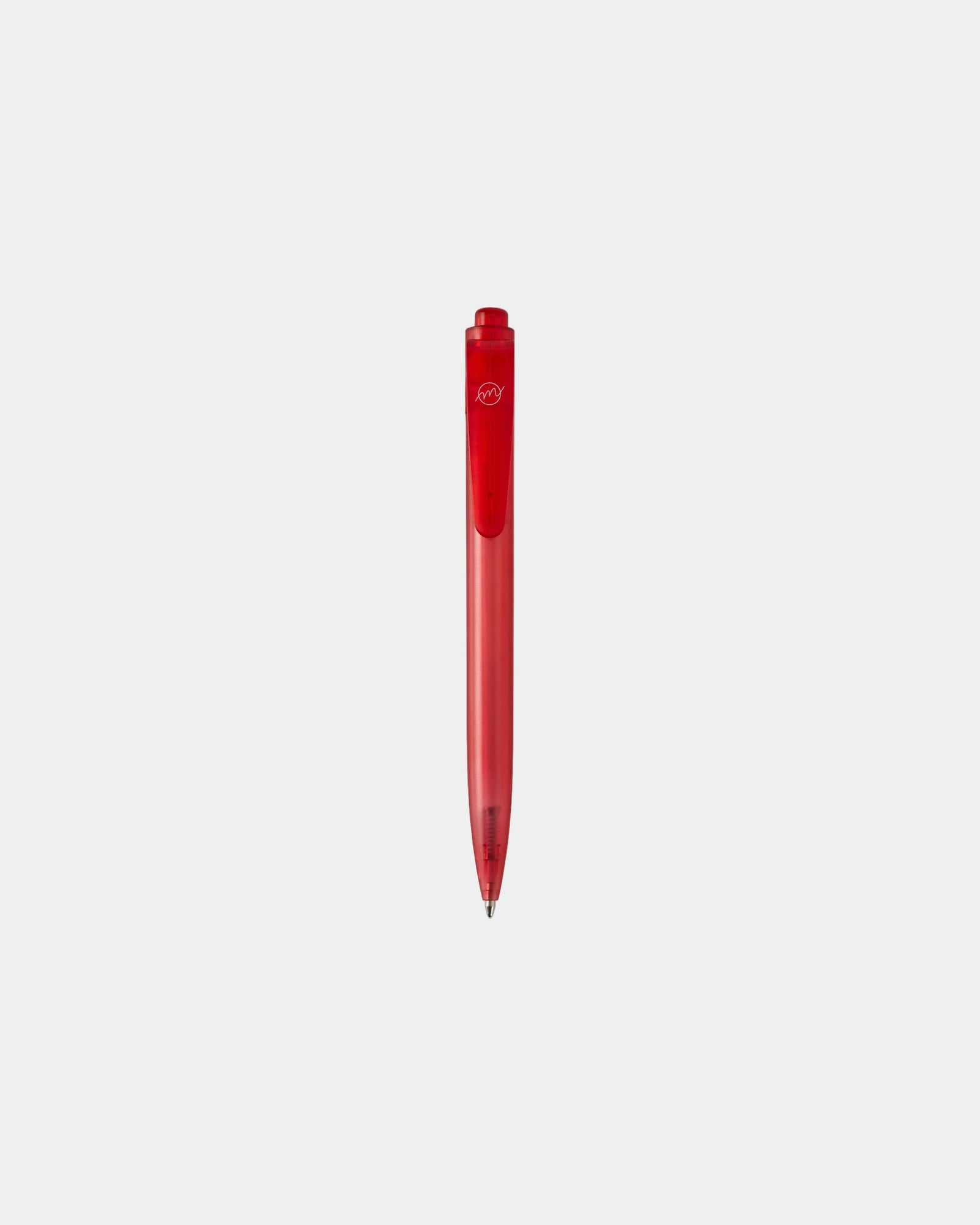 Penna a sfera plastica oceanica Thalaasa da personalizzare - Rosso