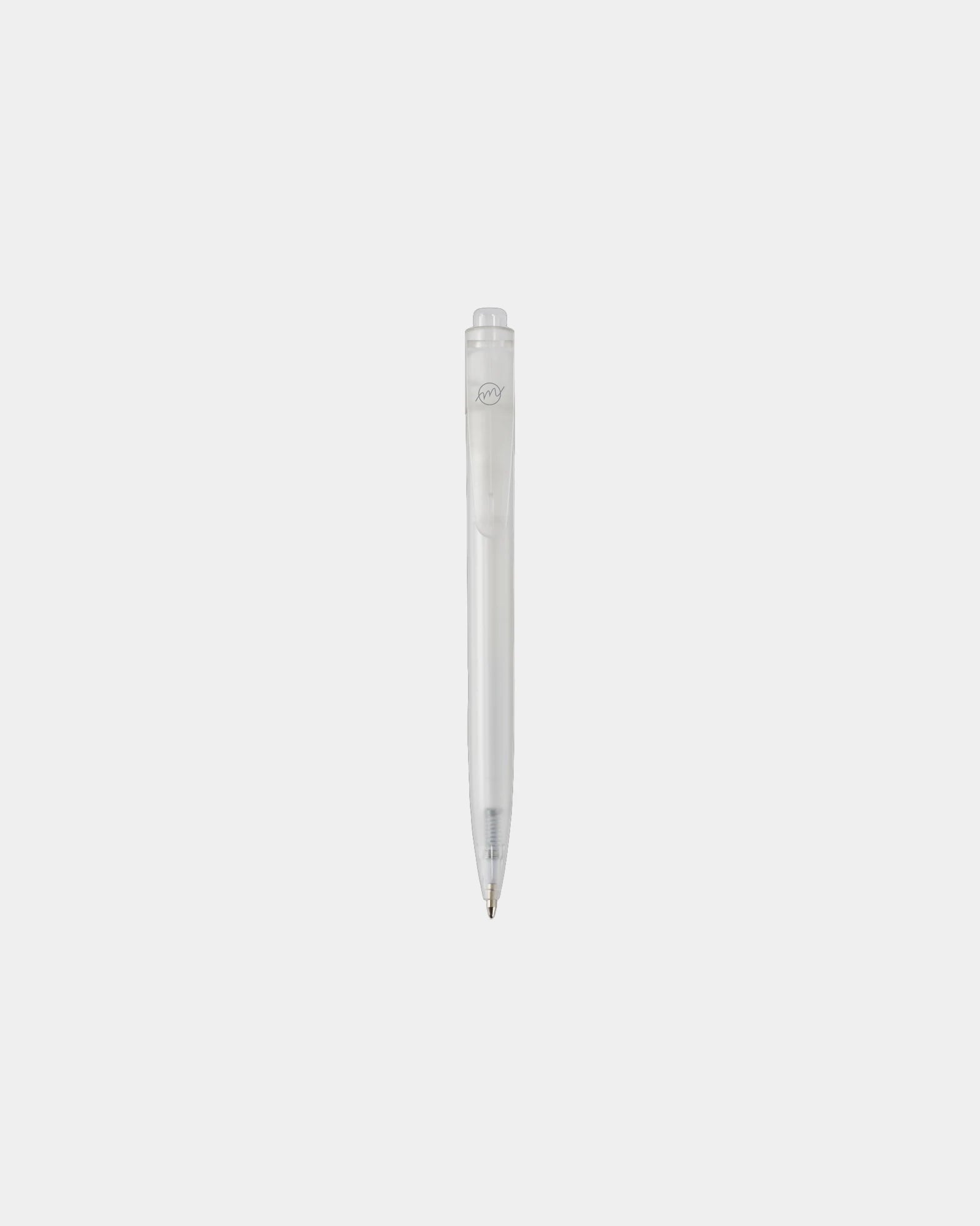 Penna a sfera plastica oceanica Thalaasa da personalizzare - Bianco