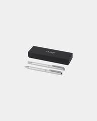 Set penna sfera e roller alluminio da personalizzare - Argento