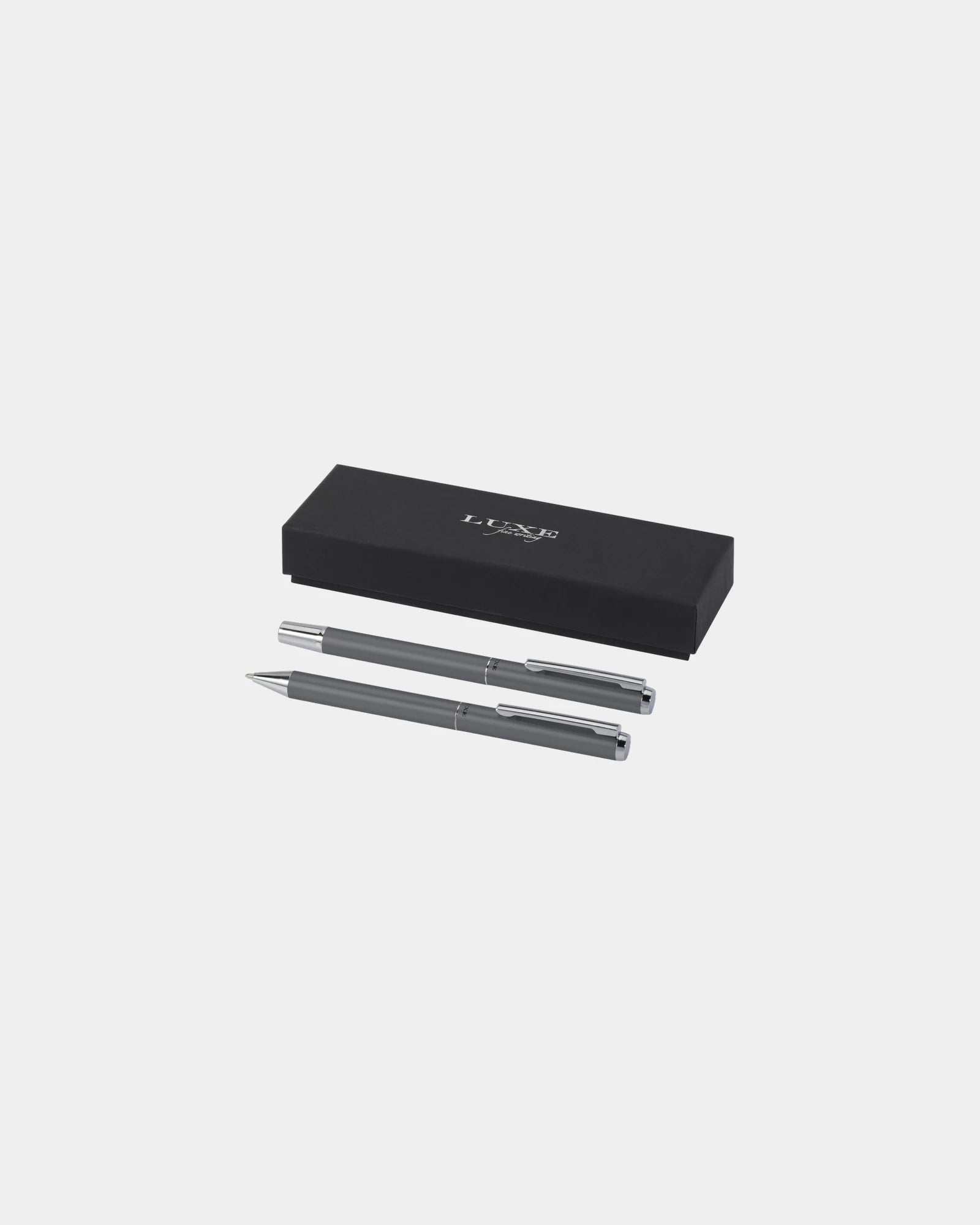 Set penna sfera e roller alluminio da personalizzare - Grigio