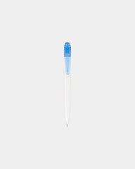 Penna a sfera plastica oceanica Thalaasa da personalizzare - Blu Traslucido