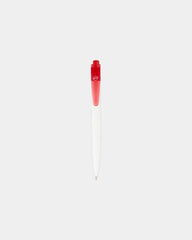 Penna a sfera plastica oceanica Thalaasa da personalizzare - Rosso Traslucido