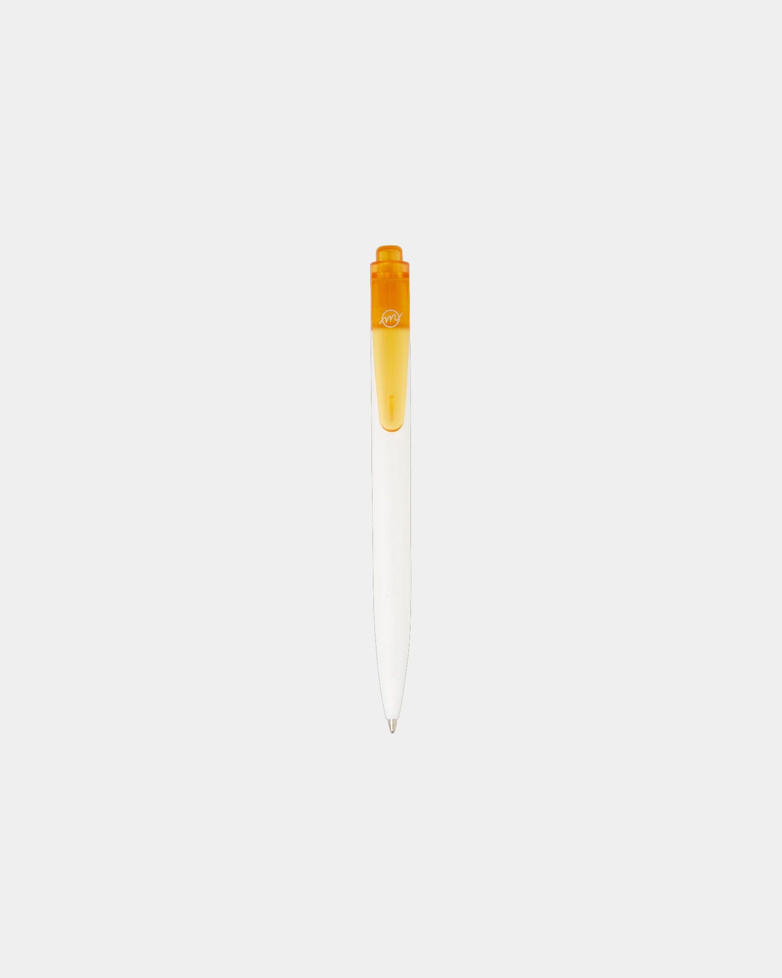 Penna a sfera plastica oceanica Thalaasa da personalizzare - Arancione Traslucido