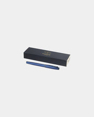 Penna roller Parker IM acciaio inox da personalizzare - Blu