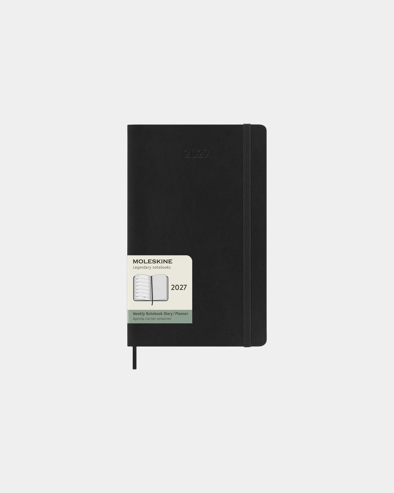 Agenda 12 mesi Moleskine copertina morbida da personalizzare - Nero