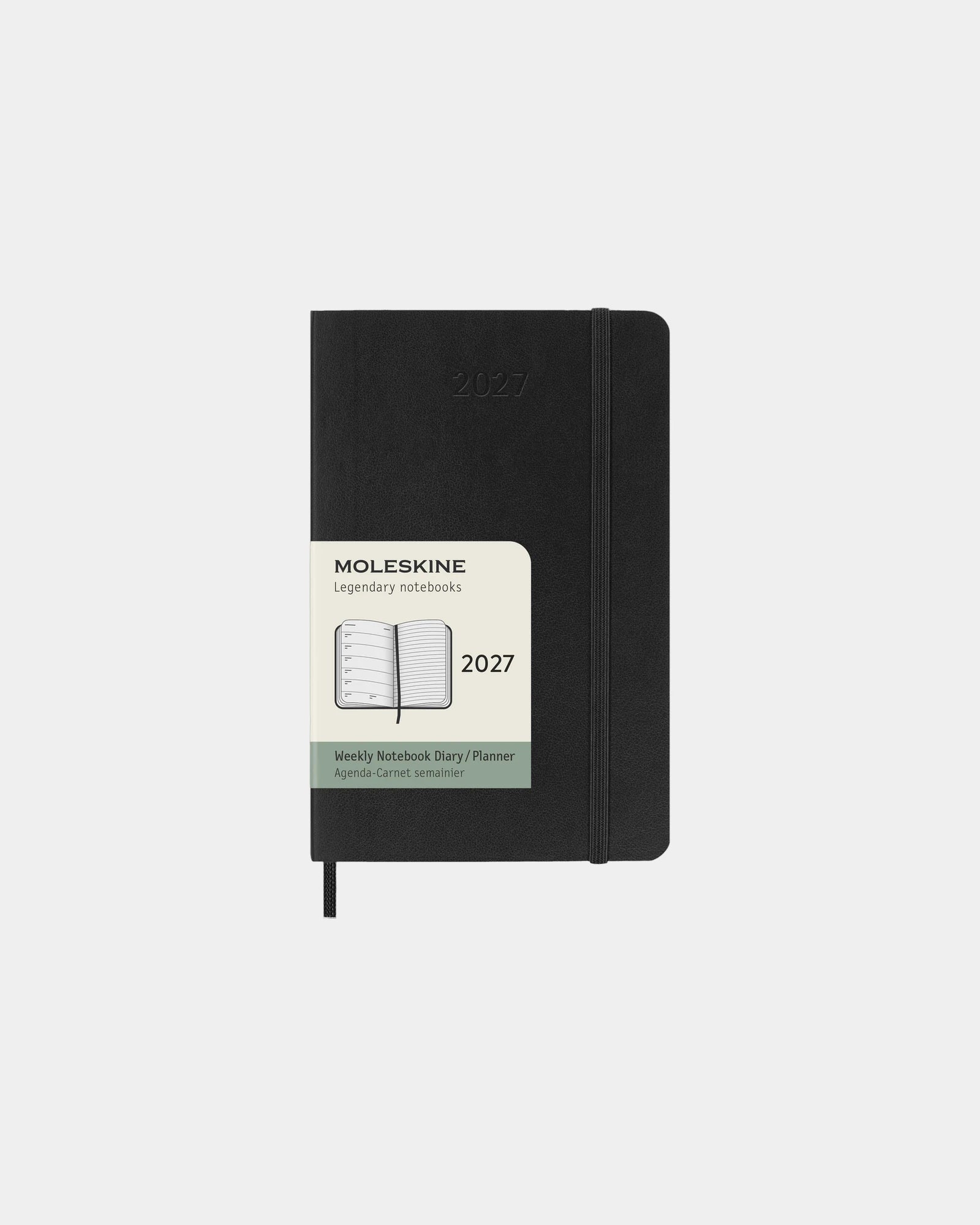 Agenda settimanale Moleskine 12 mesi da personalizzare - Nero