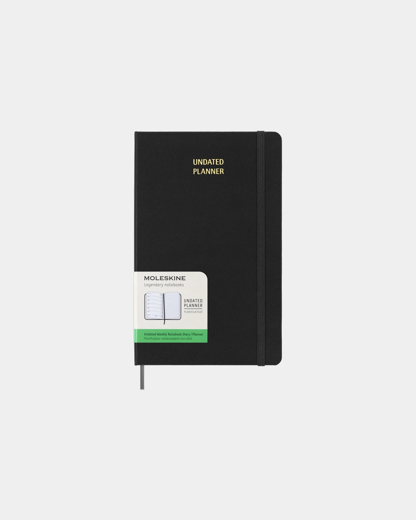 Agenda settimanale copertina rigida da personalizzare - Nero