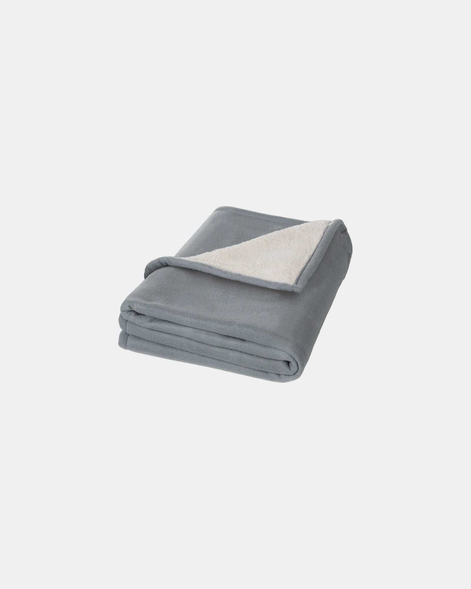 Plaid in pile sherpa 150x125 cm da personalizzare - Grigio