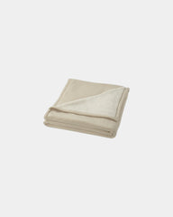 Plaid in pile sherpa 150x125 cm da personalizzare - Bianco Panna
