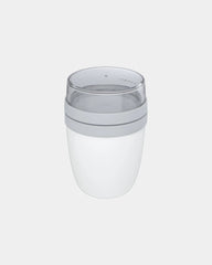 Porta pranzo Ellipse 500+200ml da personalizzare - Bianco