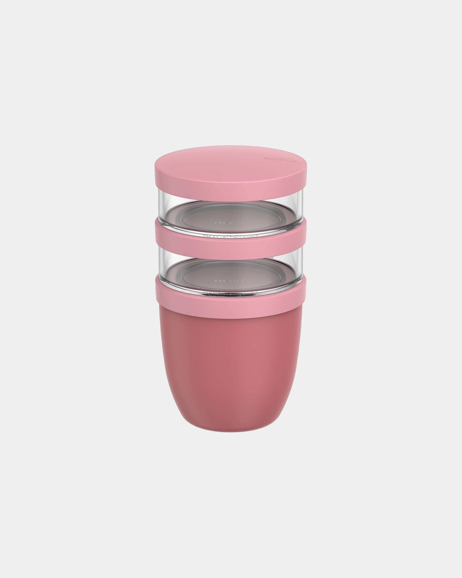 Porta pranzo termico Ellipse 3 pezzi da personalizzare - Rosa