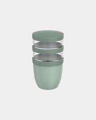 Porta pranzo termico Ellipse 3 pezzi da personalizzare - Verde salvia
