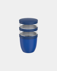 Porta pranzo termico Ellipse 3 pezzi da personalizzare - Blu Vivo