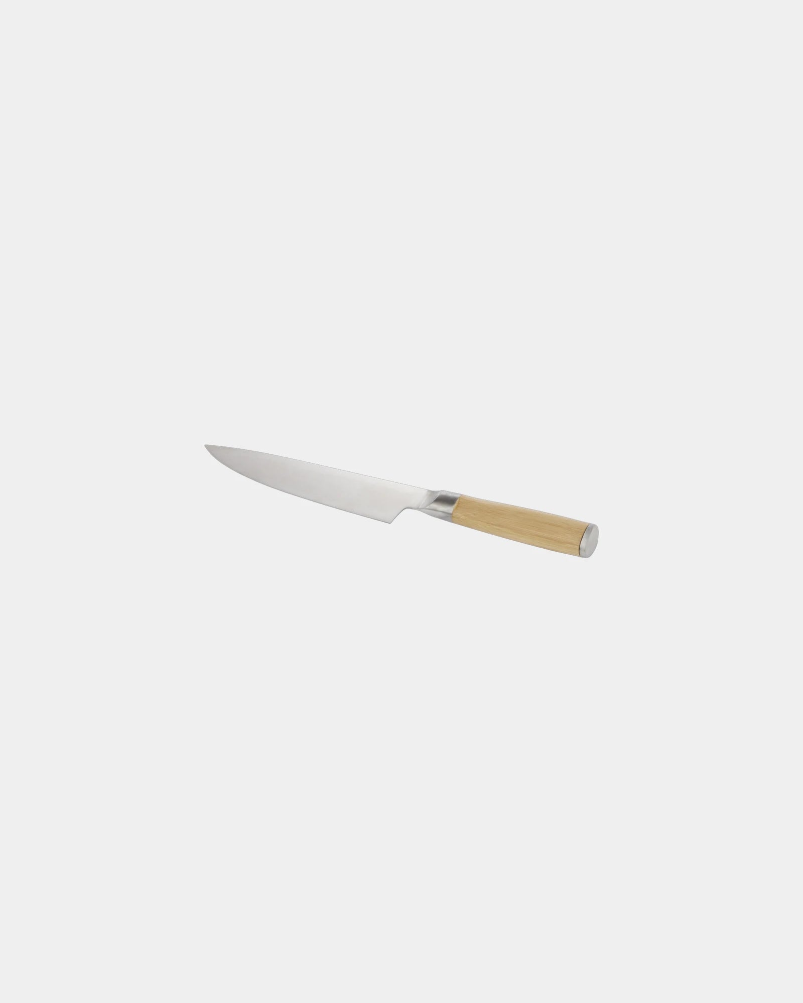 Coltello da chef bambù acciaio inox Cocin da personalizzare - Argento